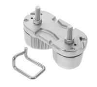 Abaodam Boat Cam Cleat for 6-12mm Wire Rope, Polished Stainless Steel | Quick Locking Grip, Space Saving Deck Hardware, for Sailboats and Kayaks, Silver Finish, 6.50x4.50x3.00cm