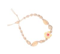 Abaodam Bohemia Style Shell Anklet Bracelet with Cotton Thread Braided Design for Women Handmade Beach Jewelry Casual Summer Boho Foot Chain Accessory
