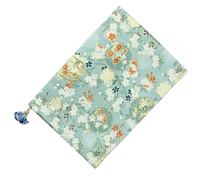 Abaodam Book Cover with Beautiful Pattern Green Cloth Adjustable Washable and Not Easy to Tear as Protective Book Decor for Personal Applications and Business Use