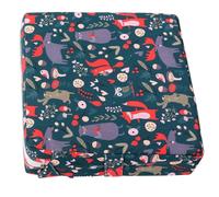 Abaodam Booster Cushion Adjustable Dining Chair Pad for Boy Girl and Students Sponge Seat Heightening Pad with Non-Slip Straps Easy-Clean Dark Green Seat Protector