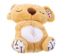 Abaodam Boy Girl Sleep Soother Plush Bear Breathing Sounds for Calming Newborns Toddlers