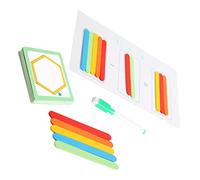 Abaodam Boy Girl Wooden Counting Rods Math Learning Toy Early Education Arithmetic Sticks for Boys and Girls Interactive Counting Game Develops Logical Thinking Skills