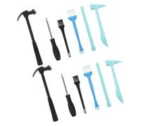 Abaodam Boys and Girls Excavation Tool Kit and Dinosaur Digging Tools Set for Children, Large and Small Plastic Hammer and Brush, Educational Archaeology Dig Toy for Gemstone and Exploration, 4 Sets