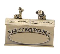 Abaodam Boys and Girls Keepsake Tooth Box Elegant Metal Organizer for Teeth Lanugo for Baptism Birthdays Christmas Unique Growth Memory Storage