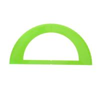 Abaodam Braille Semicircular Protractor Ruler for Blind Students, Small Plastic Angle Measurement Tool in Light Green, Educational Visual Impairment Aid for School and Classroom Use