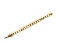 Abaodam Brass Acupressure Pen Manual Massage Stick for Eye Swelling Reduction, Nose and Face Reflexology Tool, Vintage Copper Point Massage Stick for Relaxation and Skin Care