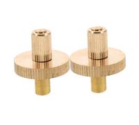 Abaodam Brass Bass Bridge Screws Split Replacement Fittings for Double Bass Music Instrument Height Screws