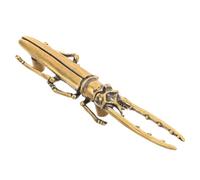 Abaodam Brass Beetle Cabinet Handle Pulls, Insect Drawer Knob Retro | Aged Brass Patina, Precision Die-cast Motif, Standard Hole Spacing for Closet and Kitchen Use