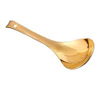 Abaodam Brass for Serving and with Rice Spoon Non-Stick Handle Stylish Golden Reusable Rice Scoop Use Easy to Clean Kitchen and Dining