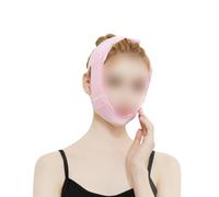 Abaodam Breathable Pink Chin Strap for Women, Masseter Muscle Exerciser and Face Lifting Band, Sbr Material, Fit Face Lines and Lift Support Facial Skin, for Sleep and Daily Use