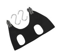 Abaodam Breathable Polyester Pet Grooming Hammock Sling with Hanging Harness Ergonomic Comfortable Design for Dogs and Cats Strong Pet Accessories for Home and Grooming Shops Black