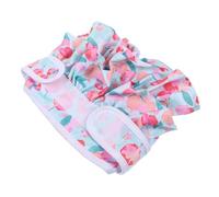 Abaodam Breathable Reusable Dog Diapers Female Soft Washable Sanitary Pants for Incontinence Heat Cycle Travel and Post Surgery Comfortable Absorbent Puppy Nappies with Colorful Print