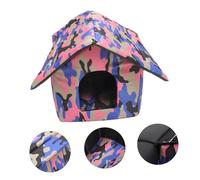 Abaodam Breathable Small Cat Shelter Windproof Insulated Outdoor Kitten House Cozy Indoor Pet Shelter for Cats and Dogs with Comfortable and Air Permeability