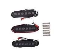 Abaodam Bridge Neck Pickups 7mm Circle for Electric Guitar Bass Warm Tone Noise- Pickup Set