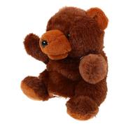 Abaodam Brown Bear Hand Puppet Toy Soft Plush Animal Puppet for Storytelling Educational for Boys and Girls Realistic Bear Design for Interactive Play