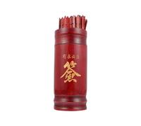 Abaodam Buddhist Divination Game Sticks with Traditional Chinese-style Deep Red Bucket Includes Sticks and Guidebook Lightweight and Portable Prop for Spiritual Fortune Telling at Home