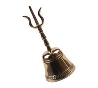 Abaodam Buddhist Handbell Hand Held Bell Garden Decor Elderly Use Taoist Hand Ring Bell