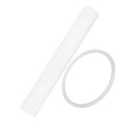 Abaodam Buddhist Singing Bowl Mallet 8.5cm White Ring Genuine Sheepskin Head Tibetan Buddha Sound Bowl Striker for Meditation