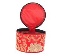 Abaodam Buddhist Sound Bowl Bag with Delicate Chic Pattern Design Practical and Supple Cotton Cloth Meditation Bowl Storage Case and Gong Instruments Random Color