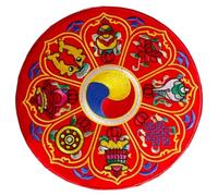 Abaodam Buddhist Sound Bowl Cushion Pad Tibetan Singing Bowl Holder Beautiful Embroidery Comfortable Design for Meditation Yoga and Mindfulness Practices Small