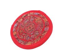 Abaodam Buddhist Sound Bowl Mat for Meditation Embroidered Cushion Pad Prevents Movement Beautiful Design for Yoga and Relaxation