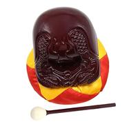 Abaodam Buddhist Wooden Knocker Stick Set for Meditation and Music Teaching Aid Deep Color Sound Block for Rhythm and Concentration Development