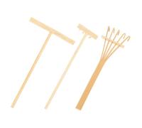 Abaodam Building Sand Rake Tool Landscape Rake Garden Tools for Gardening Zen Miniature for Desktop Decor