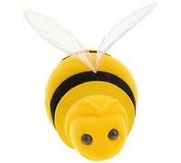 Abaodam Bumblebee Plush Jewelry Box Organizer with Soft Flocked Figurine, Travel Treasure Chest for Rings Earrings Necklace, Cute Bee Keepsake Gift for Women
