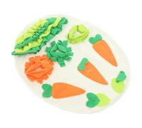 Abaodam Bunny Snuffle Mat and Hamster Foraging Pad, Oval Slow Feed Cushion, Soft Plush Material, Interactive Enrichment Toy for Guinea Pigs, Rabbits, and Small Pets