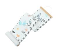 Abaodam Butterfly Growth Chart for Children and Kids, Height Measuring Ruler Made of Wood and Canvas Paper, No Fading, Easy to Hang, Simple and Practical Wall Decor for Home Nursery