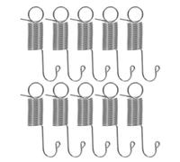 Abaodam Cabin Hook Sturdy Galvanized Spring Steel Stainless Steel Extension Springs 10pcs 200mm with Dual Hook Ends for Easy Installation Suitable for Indoor and Outdoor and Home Repairs