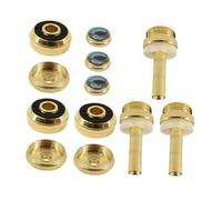 Abaodam Caibei Trumpet Gold Trim Kit Musical Instrument Accessories Trumpet Buttons Buckle Snaps for Repair