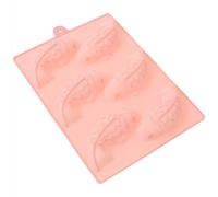 Abaodam Cake Mold Candy Cake Silicone 6-Cavity Baking Tray Fish Shaped with Easy Demould and Fast Clean Features, Pink Baking Fondant Molds for Desserts and Candy Making