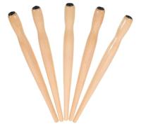 Abaodam Calligraphy Pen Holder Wooden Dip Pen Rod with Five Natural Wood-Colored Barrels, Suitable for Comics, Painting and Artistic Fonts, Professional Drawing Supply