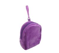 Abaodam Candy Color Plush Coin Purse Keychain Cute Small Backpack Style Soft Storage Bag for Boys and Girls Girls Boys Travel Organizer Pouch Adorable Cartoon Design