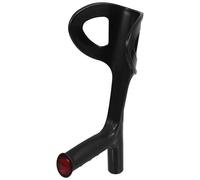 Abaodam Cane Accessory Black Built-in Support Ergonomic Cane Handle Pp 22mm Pipe Diameter Elderly Individuals Patients with Mobility Challenges