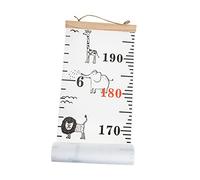 Abaodam Canvas Growth Chart Height Chart for Kids Children’s Wall Hanging Ruler 20x200cm Nursery Bedroom Decorative
