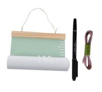 Abaodam Canvas Growth Height Chart for Children Room Decor with Removable No Fading Design, Wooden Wall Hanging Ruler for Playroom and Classroom Decoration