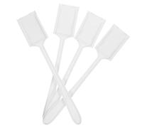Abaodam Car Card Toll Holder 4Pcs Plastic White Parking Payment Rods for Parking Gate and Garage Assistance