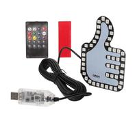 Abaodam Car Finger Gesture Light LED Hand Signal Warning Light for Vehicles with Remote Control, Multifunctional Interactive Sign for Car Windows to Prevent Rear-end Collisions