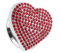 Abaodam Car Ignition Start Button Cover Red Heart Push to Start Switch Protector Anti-Scratch Car Engine Button Bling Interior Decor Automotive Accessories