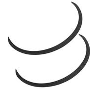 Abaodam Car Wheel Eyebrow Protector Strips 3D Carbon Fiber Texture Black, Universal Mudguard Anti-Scratch Trim for Tire Arch, Vehicle Accessory Pair for Collision Protection and Decoration