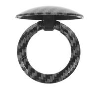 Abaodam Carbon Fiber Engine Start Button Cover Protective Ignition Switch Guard 1.6x1.6x0.5in Keyless Push Button Starter Cap for Car Interior Upgrade