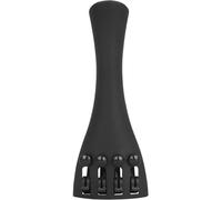 Abaodam Carbon Fiber Violin Tailpiece Black with Built-in 4 Fine Tuners 4-string Bridge Replacement Designed to Withstand String Tension and Intonation for 4/4 Violin