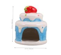 Abaodam Cartoon Cake Hamster Hideaway Shelter Soft Cooling Bed for Small Pets Comfortable Habitat for Hamsters Guinea Pigs and Small Animals with Playful Design and Secure Resting Space