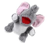 Abaodam Cartoon Elephant Hand Puppet Soft Plush Animal for Storytelling and Role Play Movable Mouth Interactive Design Lightweight Portable Decorative Hand Puppet for Family Fun