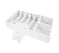 Abaodam Cash Drawer Tray for Office and Home Use White PVC Cash Tray with Sturdy Construction and Longterm Use Sl nd Simple for Efficient Money Storage