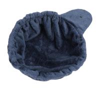 Abaodam Cat Hammock Bed Blue Single-Ear Soft Cotton Nest with Steel Frame Small Hanging Cat Bed Wall-Mounted Pet Hammock Attachment