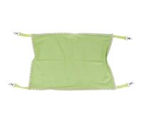 Abaodam Cat Hammock Bed Mesh Hanging Sleep Pad for Cage Size L | Attaches with Spring Clips, Elevated Resting Spot, Green Mesh, for Cats and Small Pets
