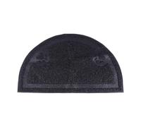 Abaodam Cat Litter Mat Waterproof Cat Cushion Pvc with Non- Backing Semicircular and Sand Absorbing Feature Compact and Chic Design in Black Random Color for Door Mat